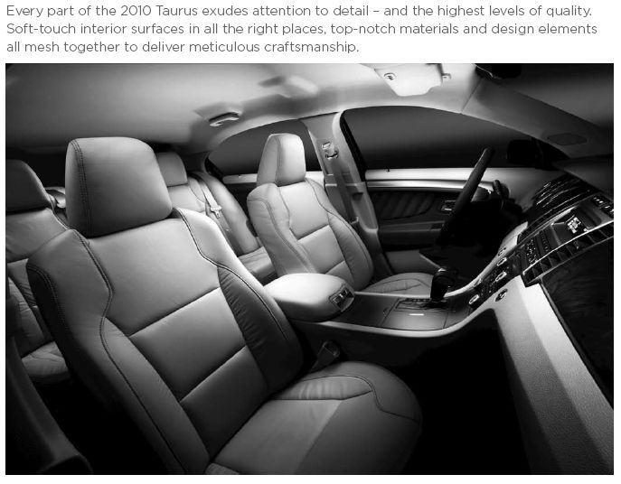 2010 Taurus Interior
