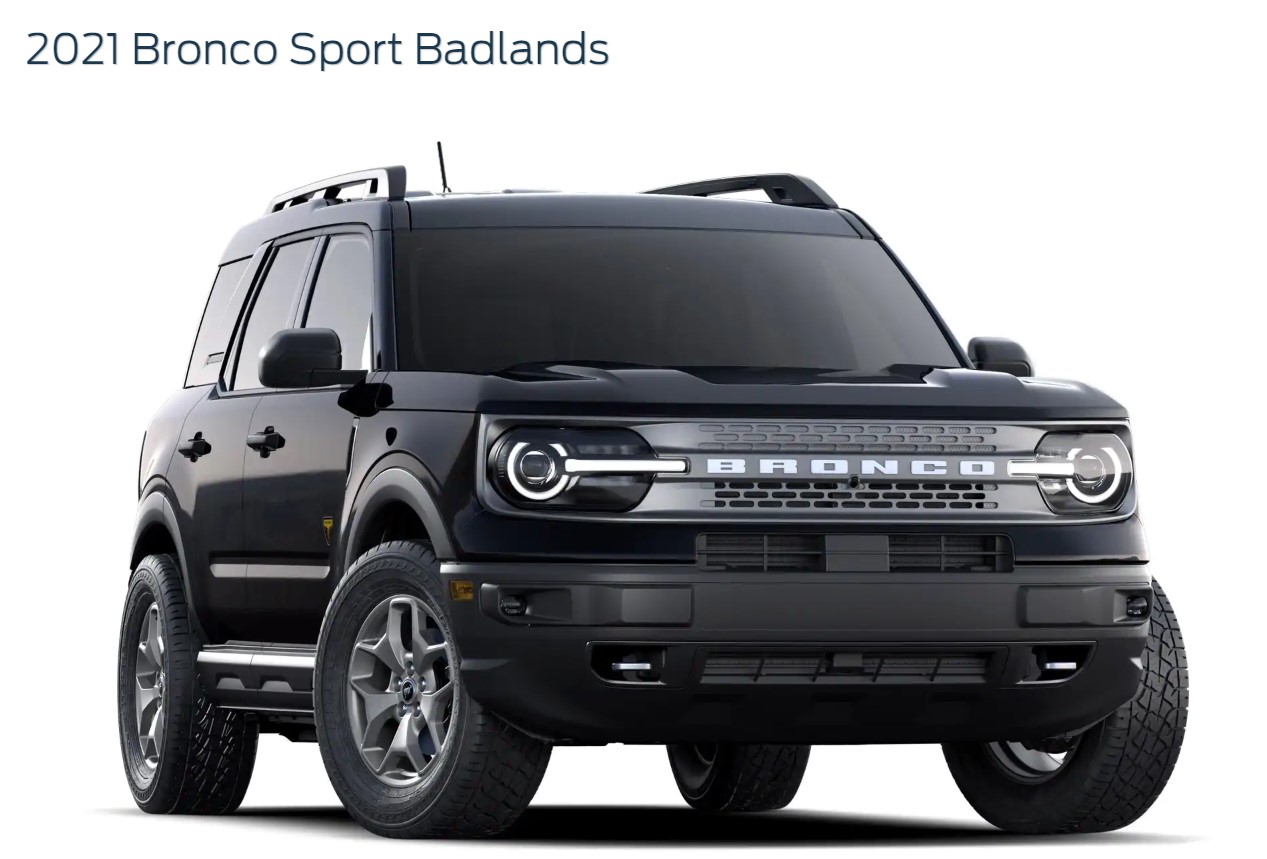 2021 Ford Bronco Badlands X-Plan pricing